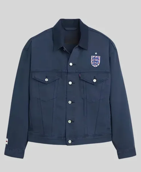 England Football Type Iii Trucker Jacket