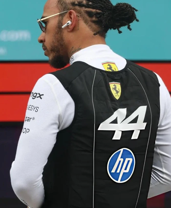 F1 Miami Grand Prix Lewis Hamilton Black Vest