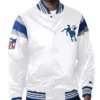 Indianapolis Colts White Satin Jacket