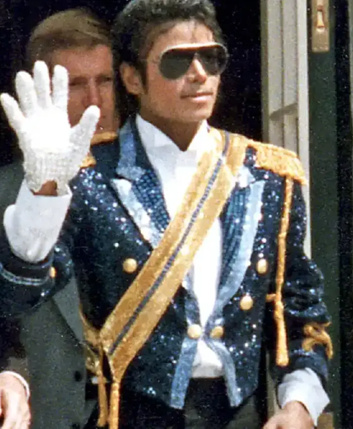 Jaafar Jackson Michael Blue Sequin Jacket
