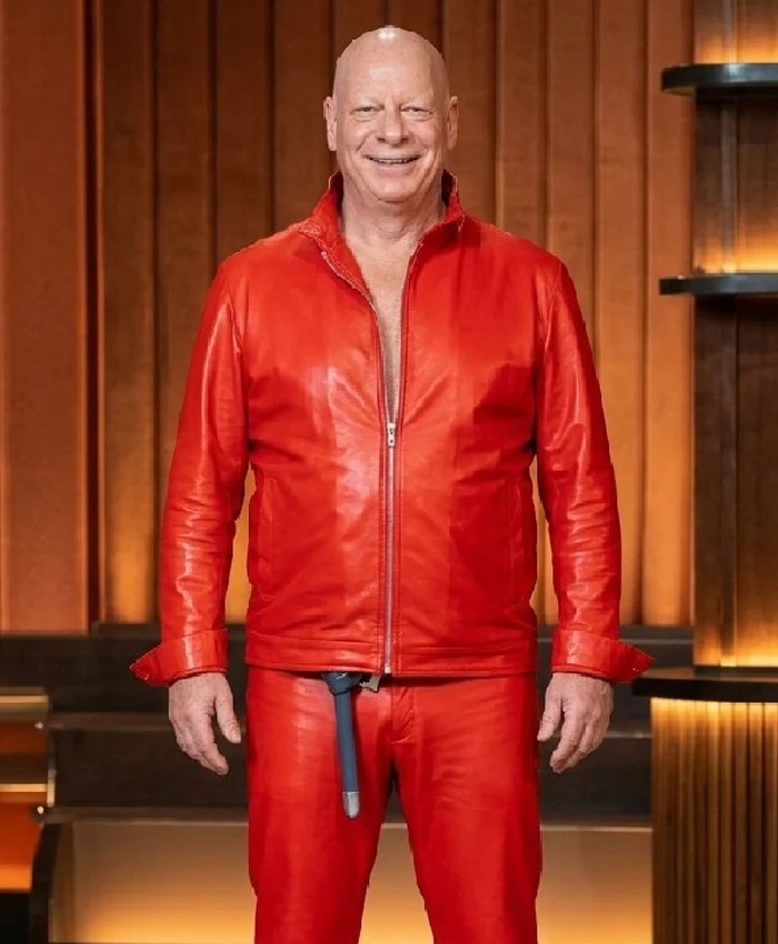 Jeff Ross The Roast of Kevin Hart Red Leather Jacket