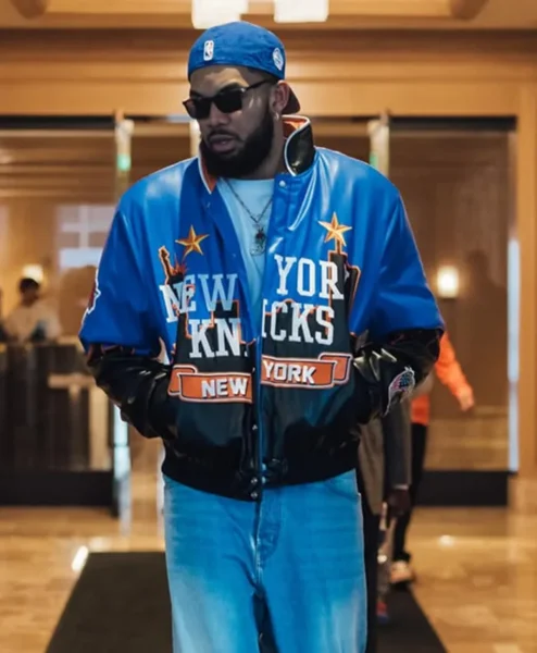 Karl Anthony Towns Jeff Hamilton Skyline NY Knicks Jacket