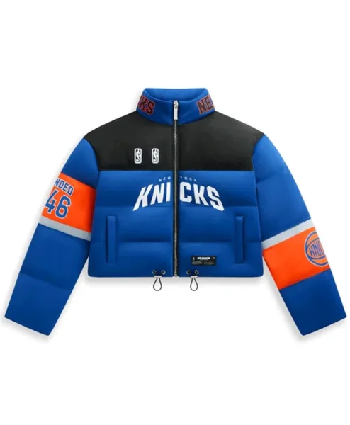 Knicks vs. Cavs Game 2 Mariska Hargitay Puffer Jacket