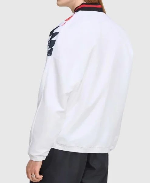 Manchester United x Adidas Stadium White Jacket