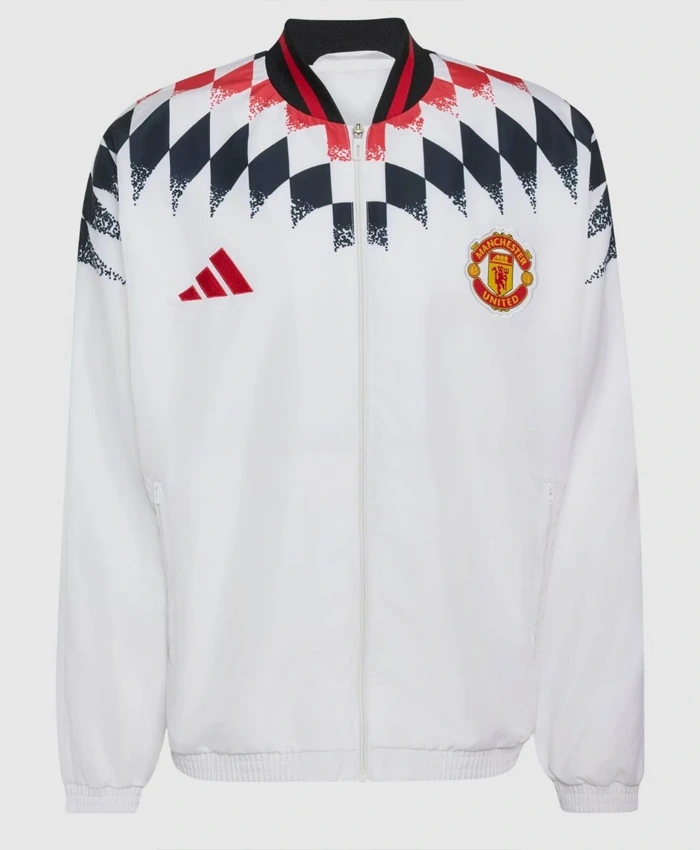 Manchester United x Stadium Adidas White Jacket