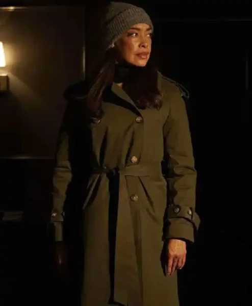Memory Of A Killer S01 Linda Grant Green Trench Coat