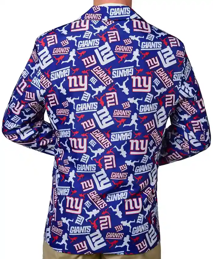 Mens New York Giants Fan Jacket Suit
