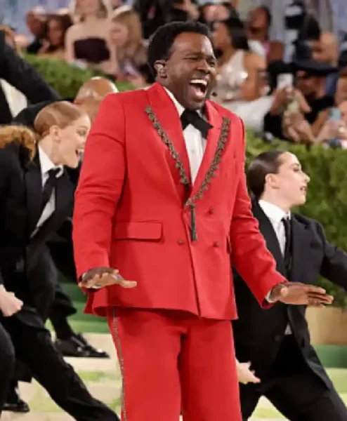 Met Gala Joshua Henry 2026 Red Suit