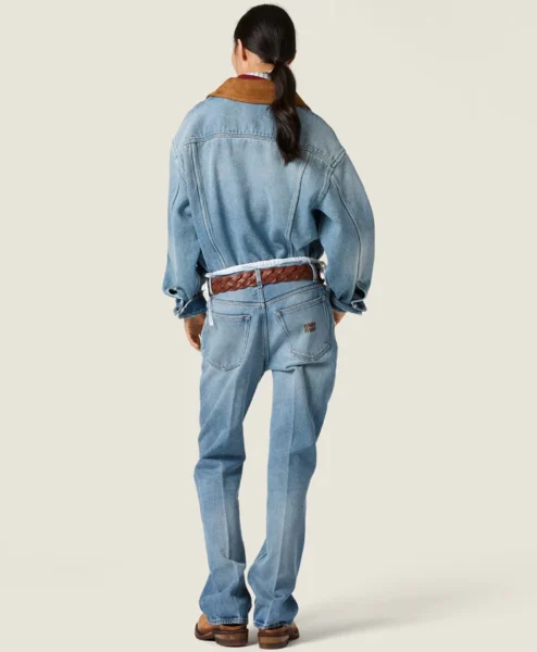Milly Alcock Miu Miu Denim Jacket