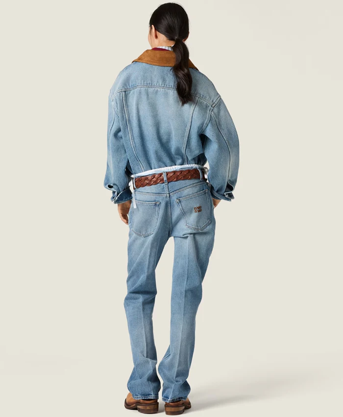 Milly Alcock Miu Miu Denim Jacket