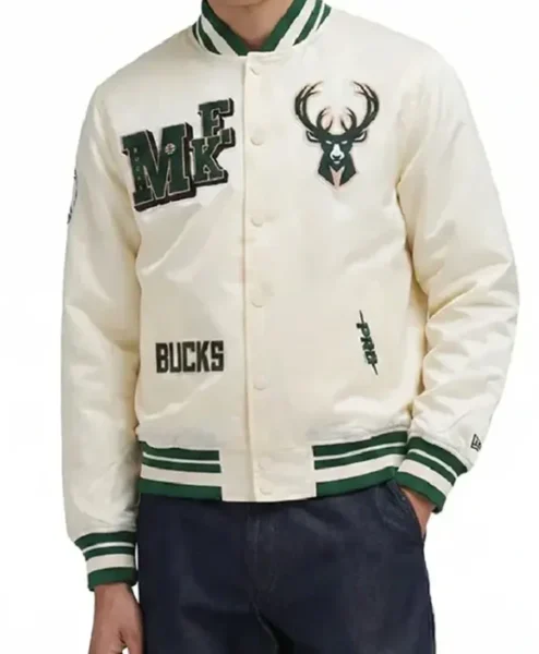Milwaukee Bucks Best of Rib Satin Jacket