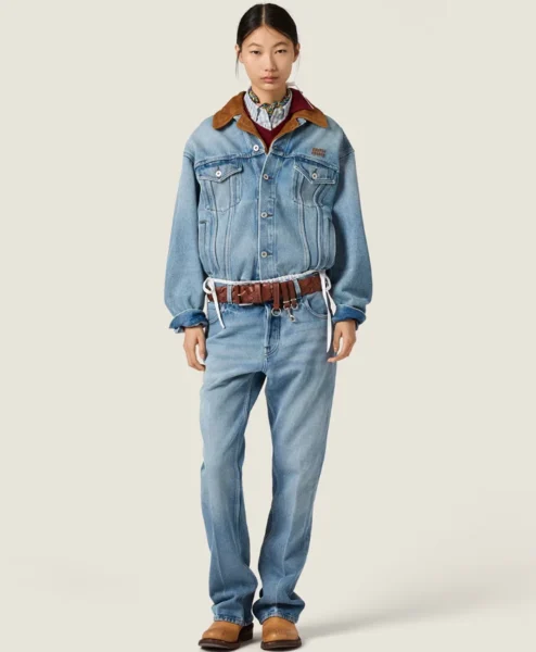 Miu Miu Milly Alcock Denim Jacket