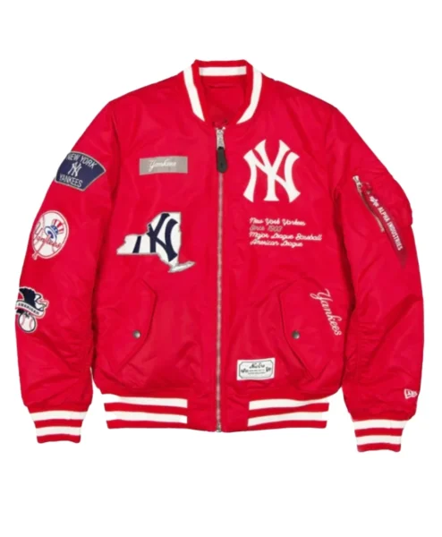 New Era Spike Lee 30th Anniversary Red Yankees Jacket