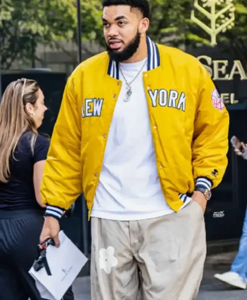 New York Knicks Karl Anthony Towns Yellow Jacket
