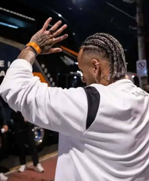 Neymar Santos FC Track White Jacket