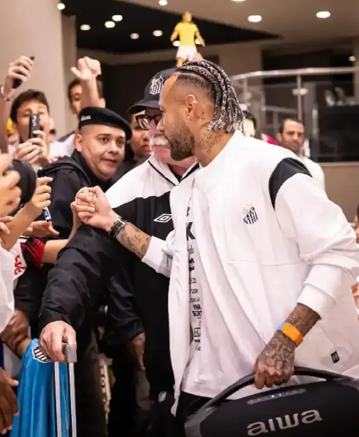 Neymar Santos FC White Track Jacket