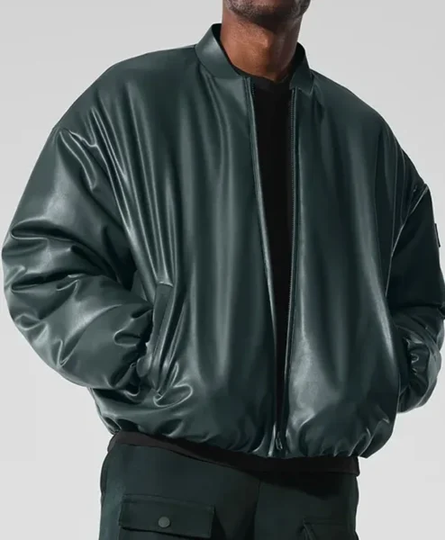 Off Campus S01 Belmont Cameli Leather Green Jacket