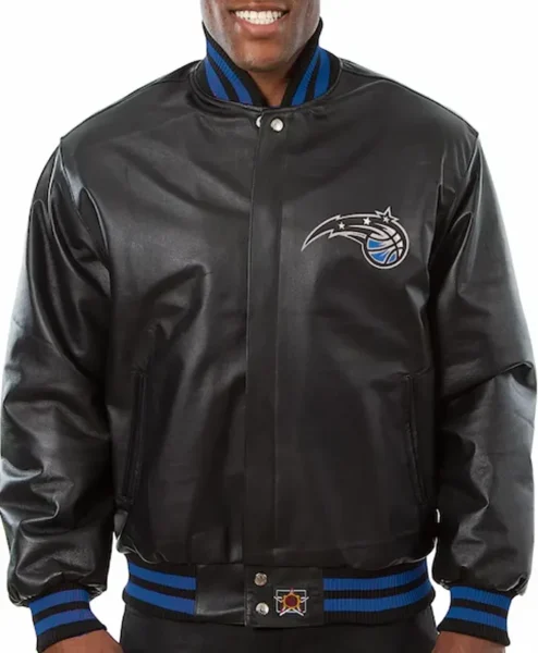 Orlando Magic Black Leather Jacket