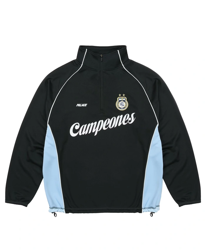 Palace Copa 1 4 Zip Techy Fleece Black Jacket