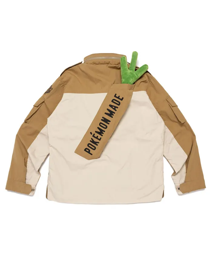 Pokemon Made Utility Brown and White Jacke
