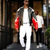 SGA Leather Color Blocked Jacket