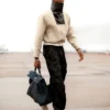 SGA Suede Two Tone High Neck Jacket