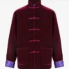 Shanghai Tang Maroon Velvet Jacket