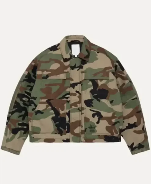 Stussy Woodland Camo Utility Work Jacket