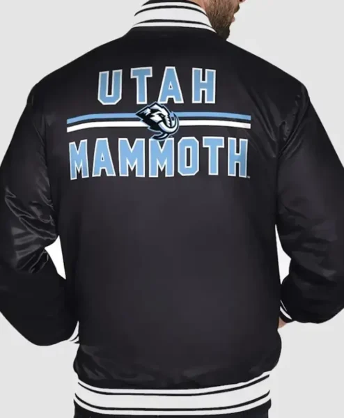 Utah Mammoth Black Starter Jacket Back
