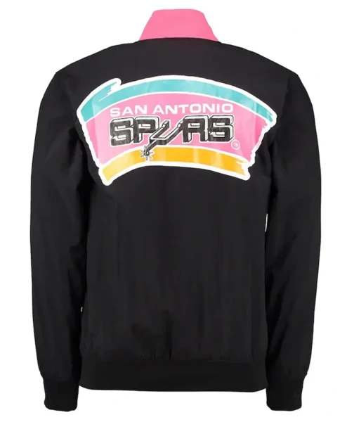 Warm Up San Antonio Spurs Black Jacket