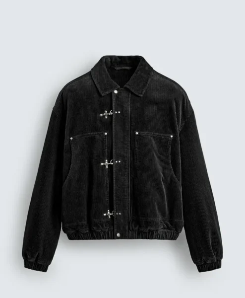 Zara Corduroy Fireman Clasp Jacket