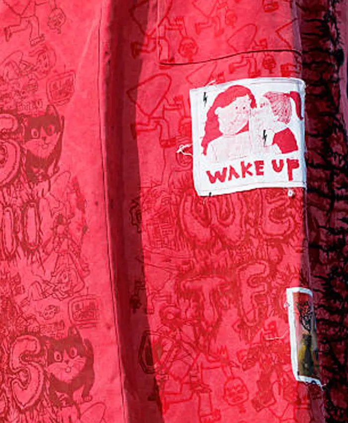 2026 Coachella Valley Music And Arts Festival Teddy Swims Red Cotton Printed Coat.webp