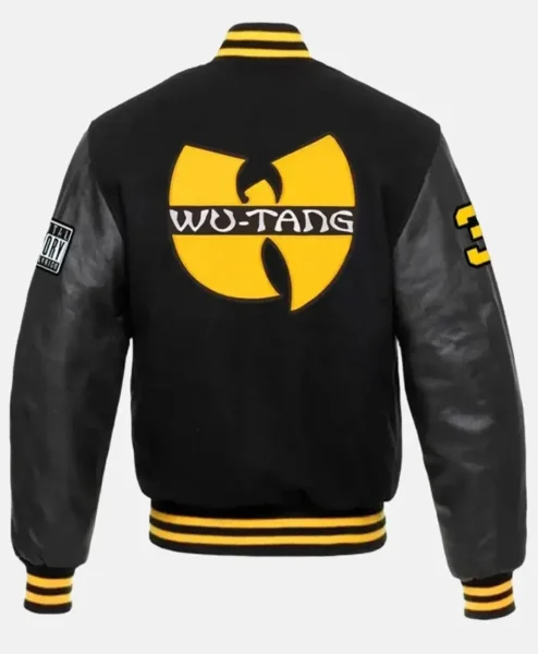 2026 Pro Basketball Finals Halftime Game 4 Wu Tang Black Varsity Jacket Back