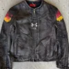 424 x Under Armour Black Leather Jacket