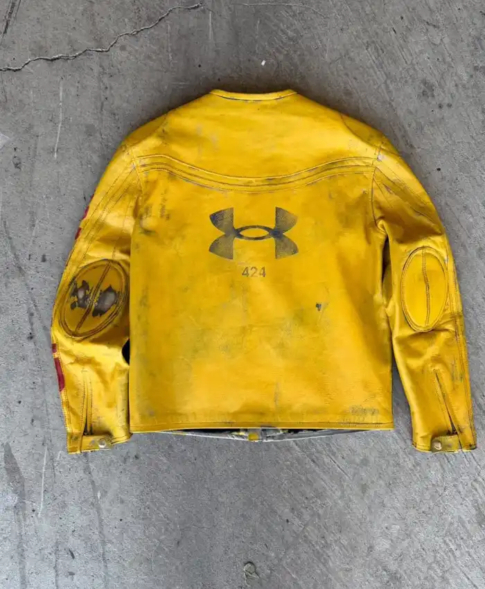 424 x Under Armour Leather Yellow Jacket