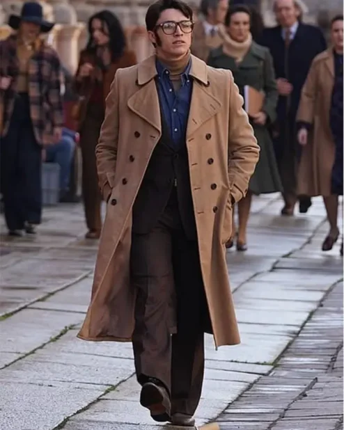 Adam Driver House of Gucci Maurizio Gucci Long Coat.webp
