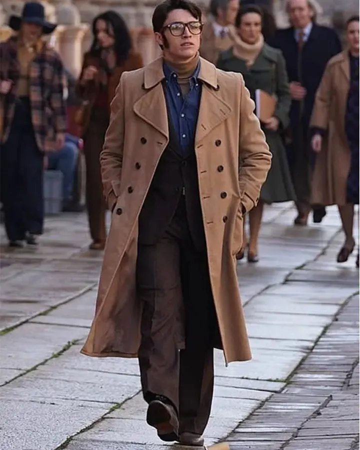Adam Driver House of Gucci Maurizio Gucci Long Coat.webp