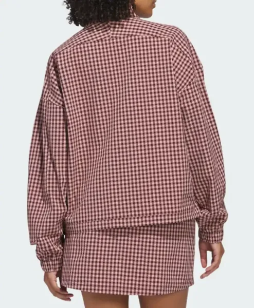 Adidas Ultimate365 Gingham Jacket Back