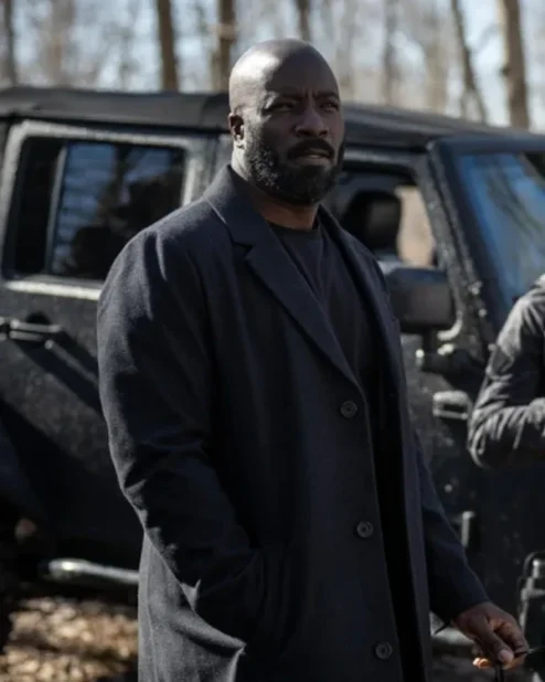 Alarum Mike Colter Black Wool Coat.webp
