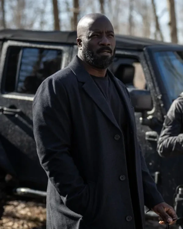 Alarum Mike Colter Black Wool Coat.webp