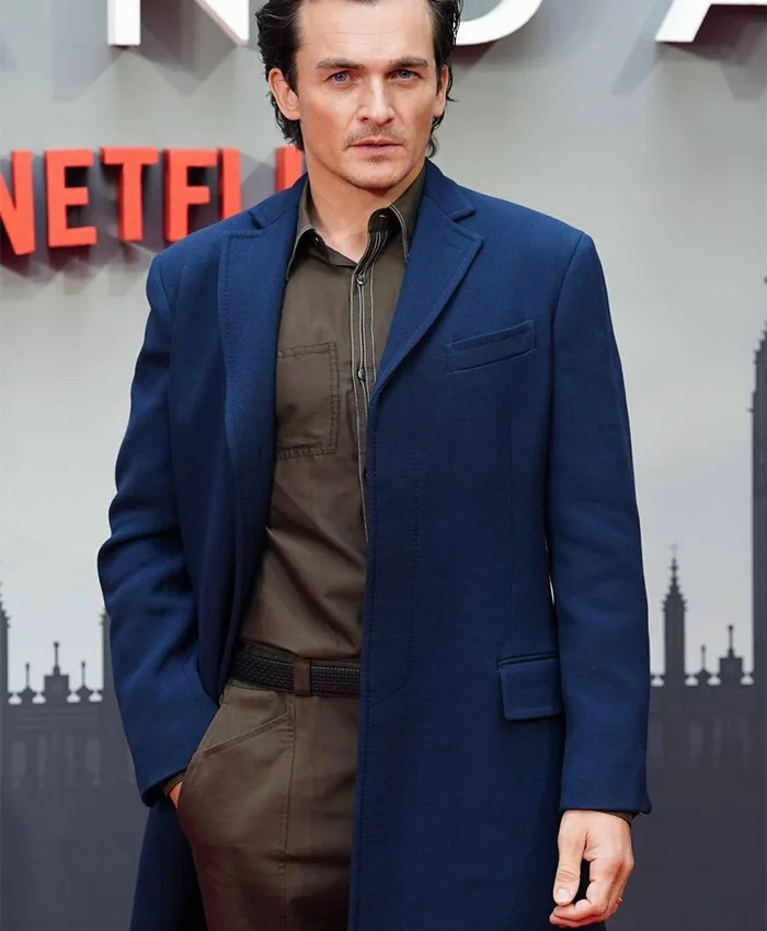 Anatomy Of A Scandal Rupert Friend Event Blue Coat right.webp