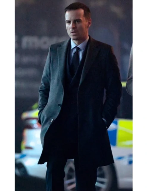 Andrew Scott Back in Action Black Coat.webp