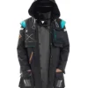 Arknights Doctor Black Coat With Hood front.webp