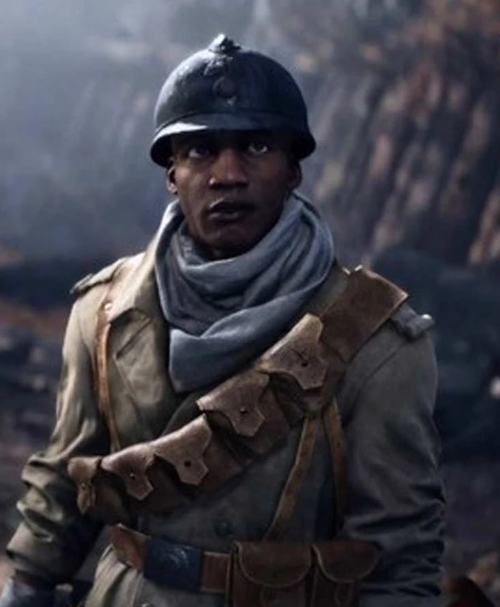 Battlefield 5 Deme Cisse Video Game Coat front.webp