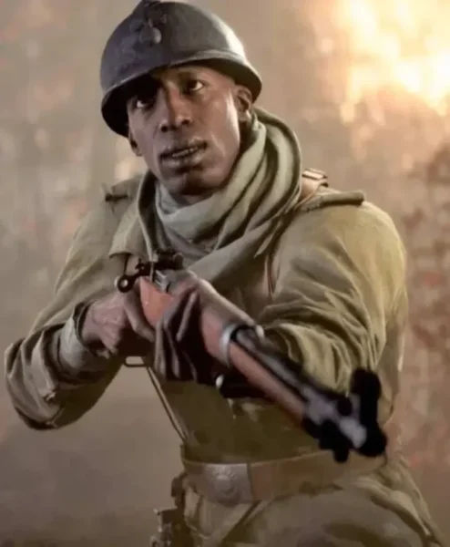 Battlefield 5 Deme Cisse Video Game Coat left.webp