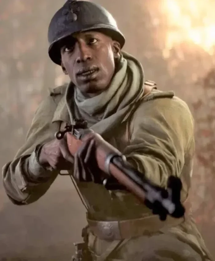 Battlefield 5 Deme Cisse Video Game Coat left.webp