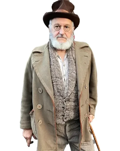 Bernie Arnesen Cabrini 2024 Movie Grey Coat.webp