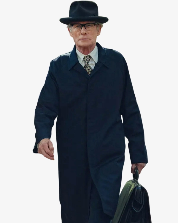 Bill Nighy Joy Black Trench Coat.webp