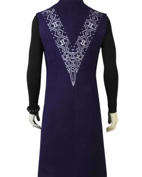 Black Panther Avengers Infinity War Tchalla Long Coat Back.webp