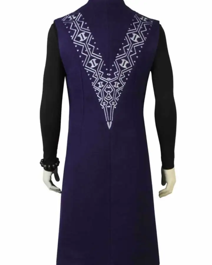 Black Panther Avengers Infinity War Tchalla Long Coat Back.webp